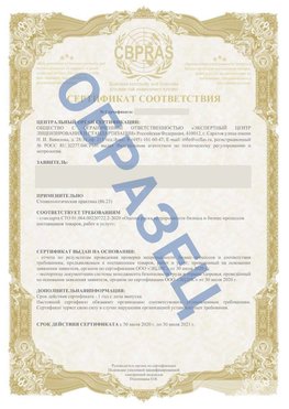 Образец Сертификат СТО 01.064.00220722.2-2020 Новоаннинский Сертификат СТО 01.064.00220722.2-2020 
